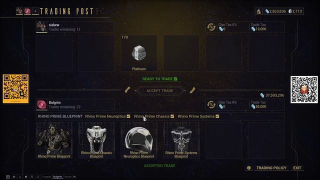 [WARFRAME] [战甲] BUYING RHINO PRIME SET смотреть онлайн