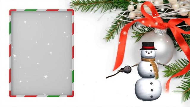 Новогодняя рамка для фона слайда.