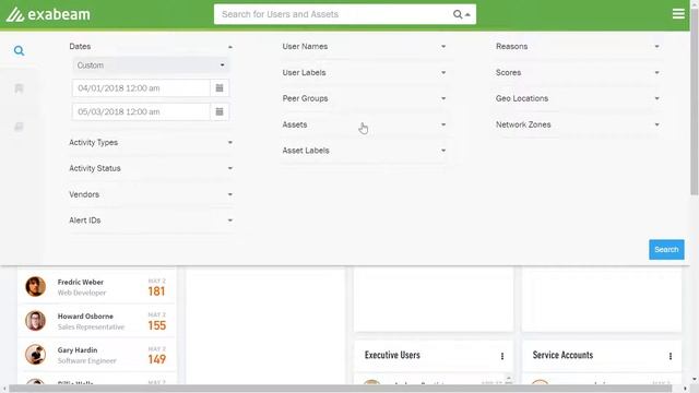 Exabeam. UEBA Exabeam Сценарий 8 Threat Hunter – выявление потенциальных угроз