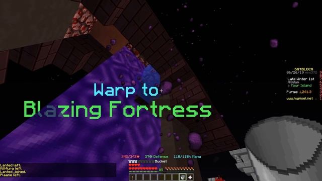 HYPIXEL SKYBLOCK | HOW TO MAKE & DESTROY PORTALS!