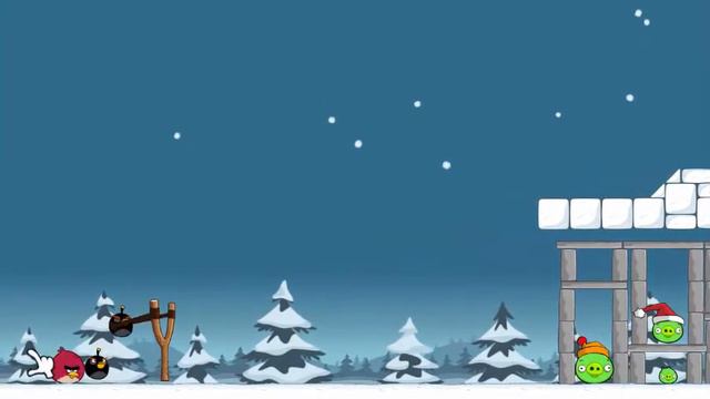 Angry Birds. Энгри Бердс. Новогодние уровни! (1) смотреть онлайн