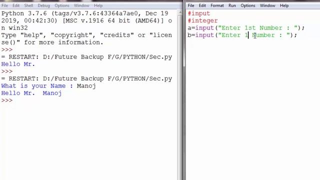 Input and Integer Function in Python | Pytnon for beginners lesson - 3 | Adding Two number in pytho смотреть онлайн
