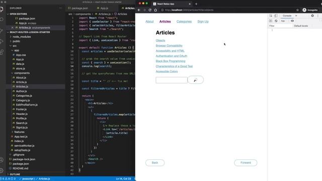 Learn React Router Exercise 13 смотреть онлайн