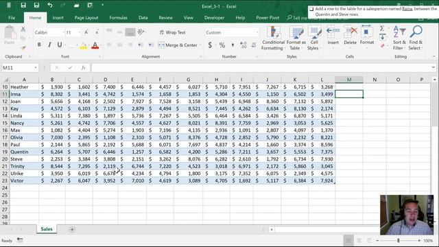Obj. 3-1 Create & Manage Tables 77-727 Excel 2016 Core смотреть онлайн