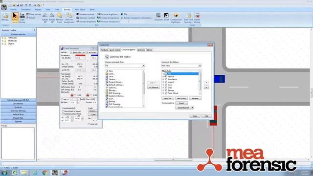 PC-Crash 11.0: The Ribbon