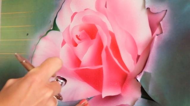 Урок аэрографии. Цветок (роза). смотреть онлайн