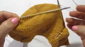 Детское платье вязаное спицами. Рукав реглан.