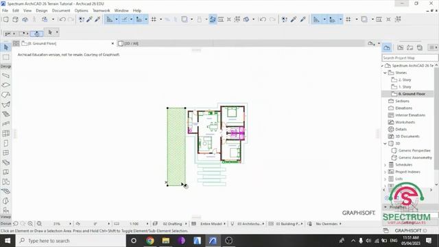 ArchiCAD 26 - Terrain Modelling Using Mesh Tool and Spline Tool In ArchiCAD 26 смотреть онлайн