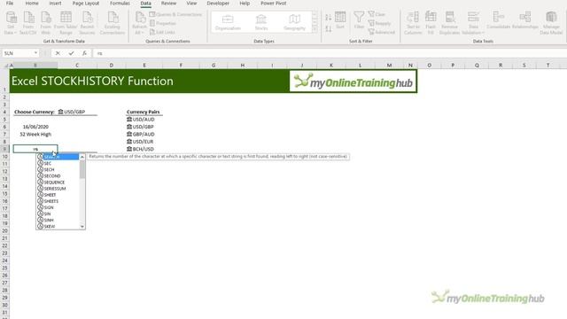 New Excel STOCKHISTORY Function - Definitive Guide смотреть онлайн