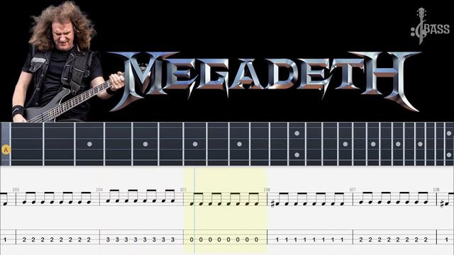 Megadeth - Hanger 18 (Bass Tabs And Notation ) By @ChamisBass  #chamisbass #basstabs #megadeth