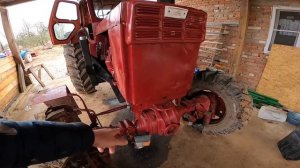 Установил кун на т-40. [Жизнь в деревне]