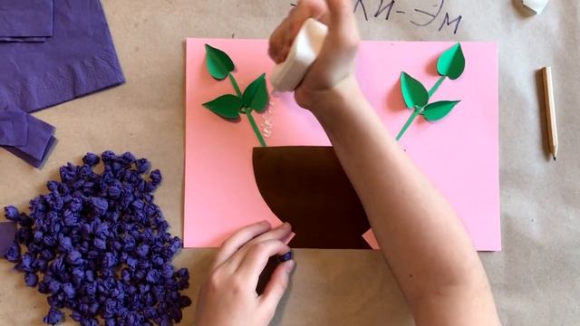 3D ОТКРЫТКА СИРЕНЬ на день РОЖДЕНИЯ из бумаги и салфеток своими руками /ПОДАРОК МАМЕ /Эмилия смотреть онлайн