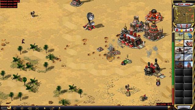 Red Alert 2 Yuri's Revenge - Soviet vs Soviet 1 vs 1 Pro Game on the map Dune Patrol смотреть онлайн