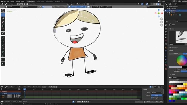 Гайд как нарисовать Саню в Blender!!! смотреть онлайн