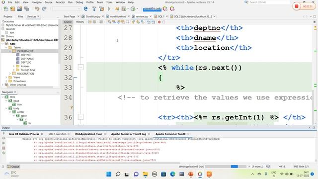 Jsp and Interaction with Derby Database смотреть онлайн