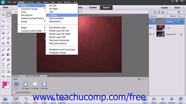 Photoshop Elements 12 Tutorial Rotating & Flipping Images Adobe Training Lesson 13.2 смотреть онлайн