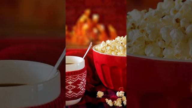 christmas. fireplace. popcorn and tea.shorts/рождество .камин.попкорн и чай. смотреть онлайн
