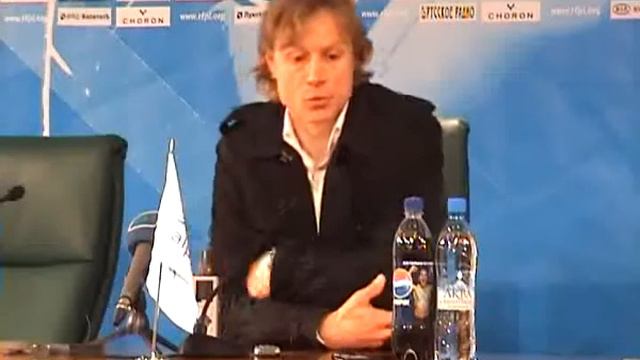 Валерий Карпин после матча с Тереком 2010 смотреть онлайн