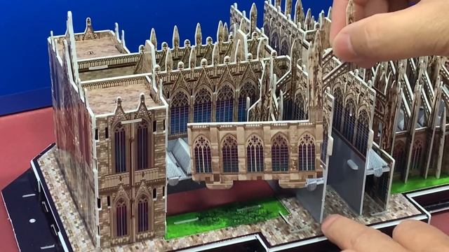 DIY Craft Instruction 3D Puzzle CubicFun COLOGNE CATHEDRAL