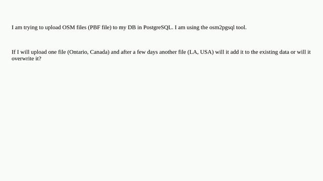 Gis: OSM to PostgreSQL/PostGIS смотреть онлайн