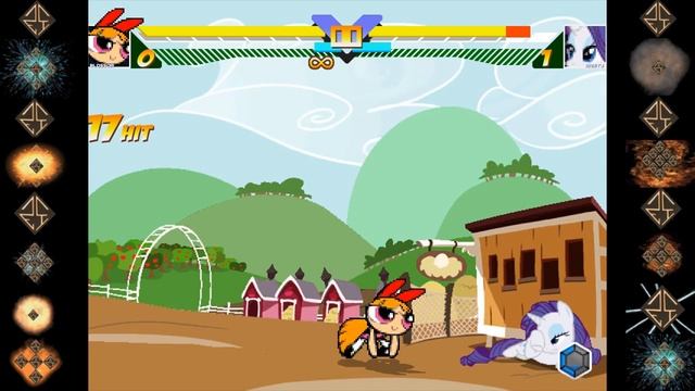 Blossom (Powerpuff Girls) vs Rairity (My Little Pony) - Ultimate Mugen Fight 2016 смотреть онлайн