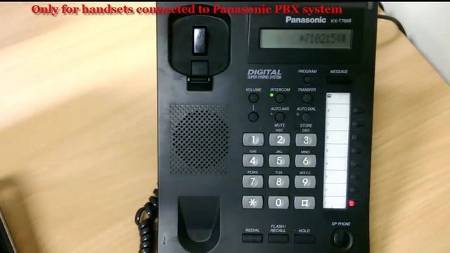 How to set Call forwarding on Panasonic digital/IP handset? смотреть онлайн