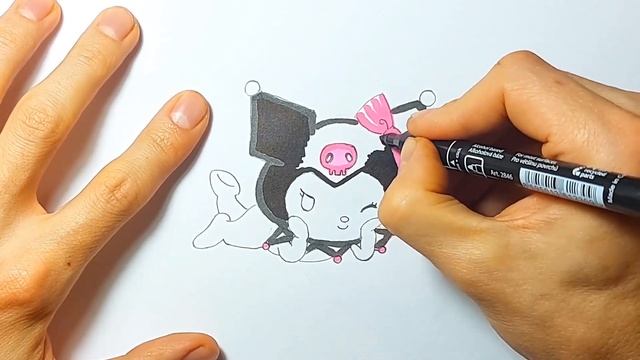 How to draw Kuromi ? Kuromi drawing easy step by step | Onegai My Melody смотреть онлайн