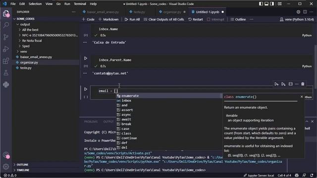 Como organizar emails no Outlook usando Python смотреть онлайн
