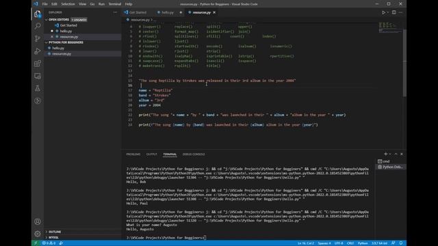 2. Strings, substrings and slicing | Python for Beginners смотреть онлайн