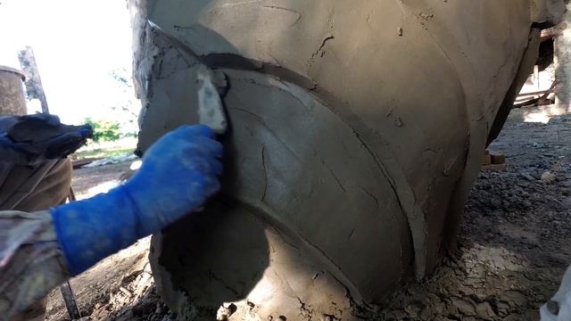 Как сделать гоблинскую ковку из цемента? Оформление барбекю. Декоративная штукатурка. смотреть онлайн