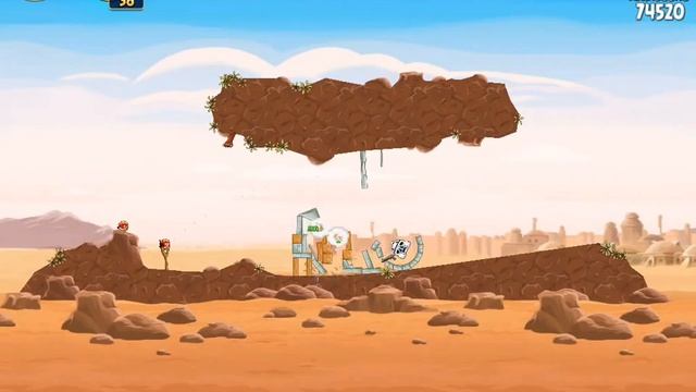 Прохождение Angry Birds Star Wars на 3 Звезды: Tatooine Уровень 1-15 смотреть онлайн