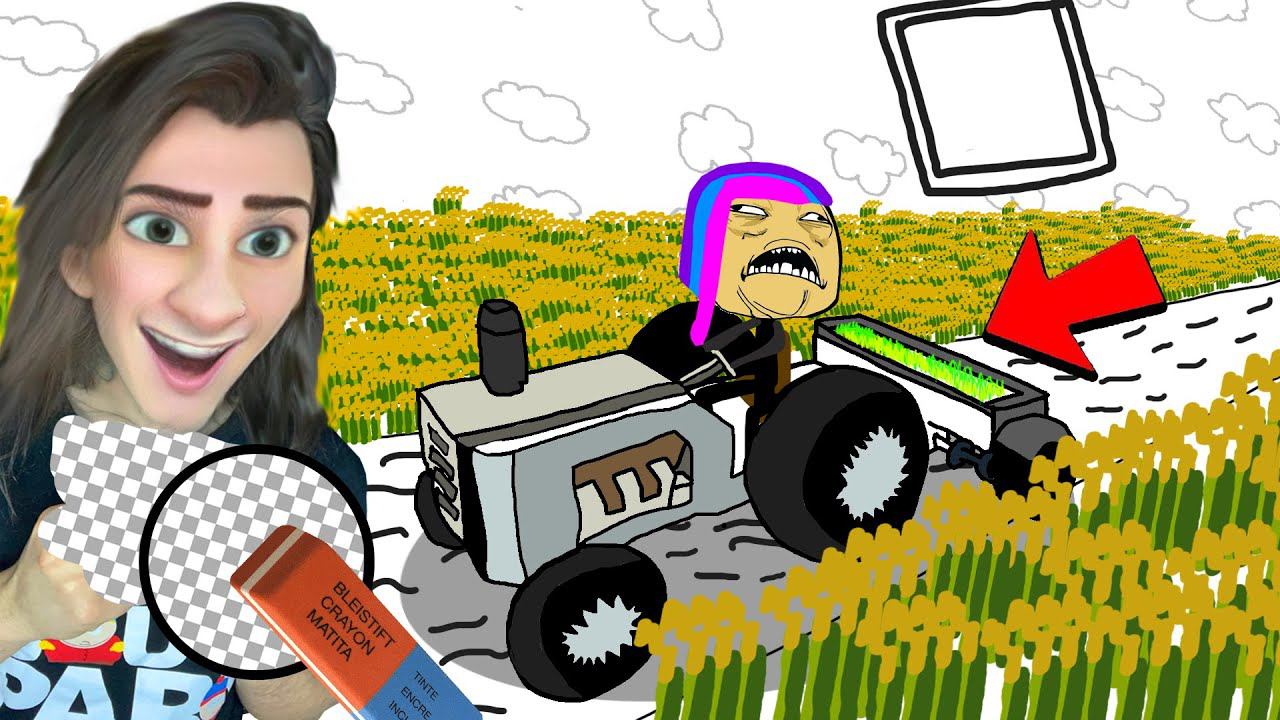 ПОЧЕМУ МОЯ БОЛЬШАЯ ФЕРМА СТАЛА НАРИСОВАННЫМ В МАЙНКРАФТ