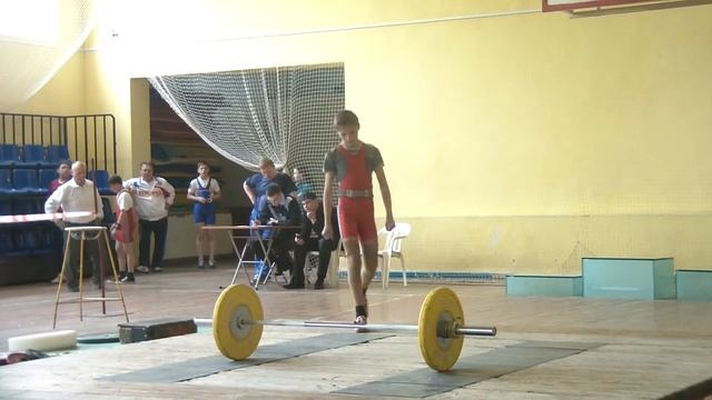 Потёмкин Алексей, 14 лет, вк 42 Толчок 50 кг смотреть онлайн