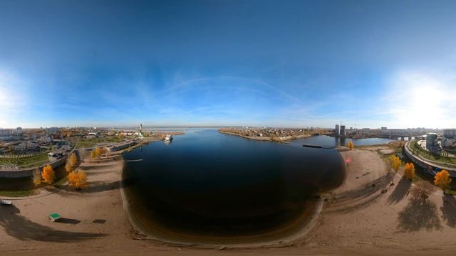 Vr360 Полет над мостом | Набережные Челны