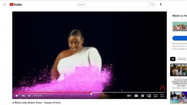 A Black Lady Sketch Show - Season 4 Intro - Viewer says, “such a disappointment” смотреть онлайн