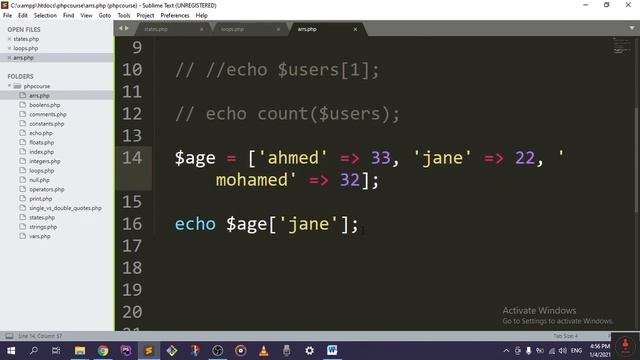 26 - Associative Arrays - Complete PHP Course смотреть онлайн
