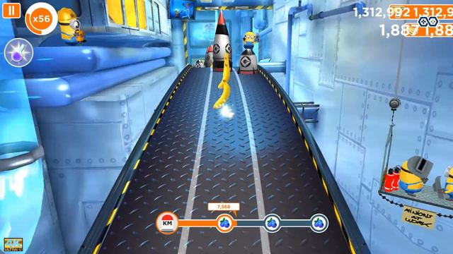 Minion Rush Starfish Minion Run 15K Meters Challenge At Gru's Lab | LV.520 EP#371 | UHD 4K Gameplay
