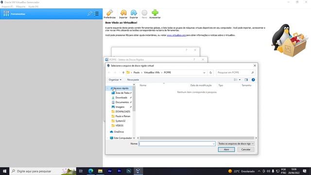 ADICIONANDO .VDI NA MÁQUINA VIRTUAL(VIRTUAL BOX) смотреть онлайн