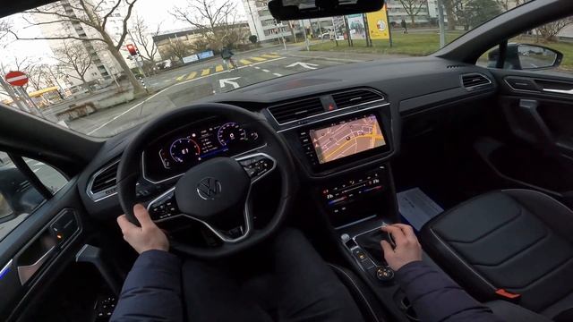 New Volkswagen Tiguan Allspace R-Line 2022 Test Drive POV | 7 Seater смотреть онлайн