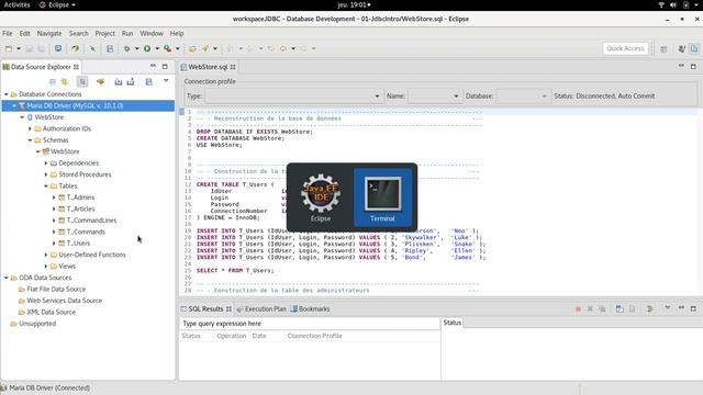 TUTO Java JDBC : Présentation du plugin DTP pour Eclipse. смотреть онлайн