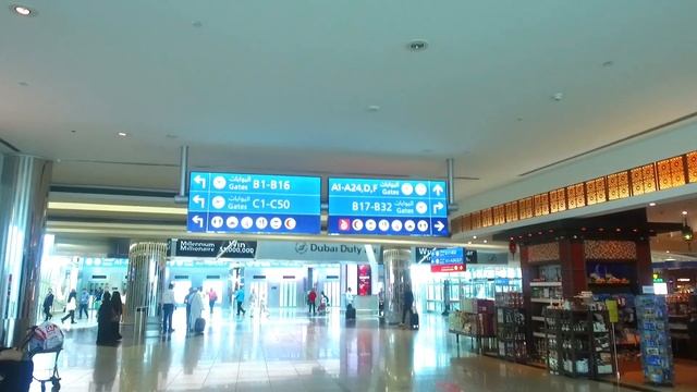 Dubai Airport Terminal 3 Walking DXB
