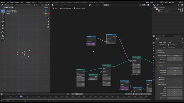 Blender Geometry Nodes Tutorial - Procedural Firefly Swarm Generator смотреть онлайн