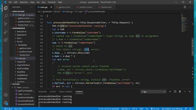 Converting Form Values - Golang Web Dev смотреть онлайн