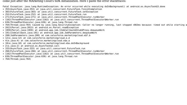 Salesforce: Problem in the integration of the SDK with an application смотреть онлайн