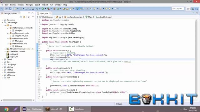 Bukkit Speed Coding - Chat Manager [Clear, Toggle, Slow] смотреть онлайн
