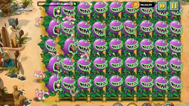 Pvz 2 - Every 99 Plants Max Level Vs 99 Egghead Zombie Red !! Plants Vs Zombies 2 смотреть онлайн