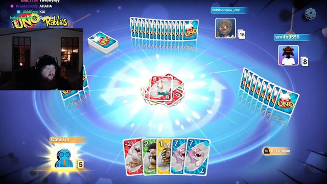 Caseoh Plays Uno With Wild PSN Messages