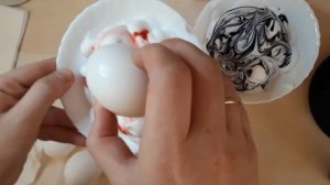 Новый способ окрашивания яиц в пене для бритья! Таких красивых яичек я еще нигде не видела