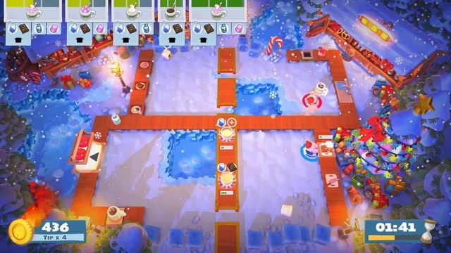 Overcooked 2 - Kevin Christmas Cracker, Level 1-3 - 3 Stars! смотреть онлайн