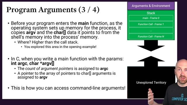 Where in a Process' Memory are Arguments and Environment Variables? Let's explore in a C program! смотреть онлайн